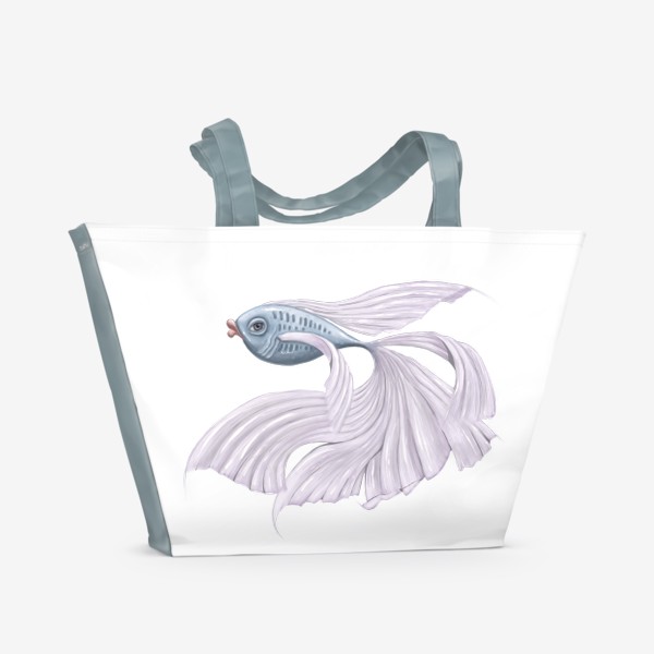Пляжная сумка «Голубая рыбка»