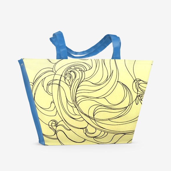 Пляжная сумка «Растительная композиция»