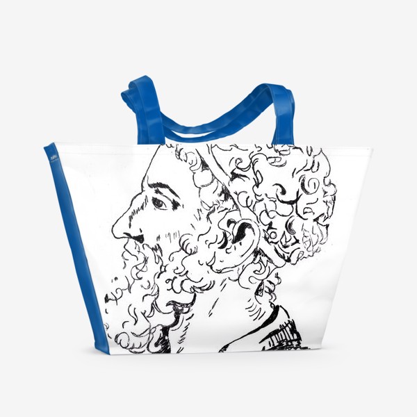 Пляжная сумка «Портрет мыслителя»