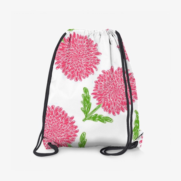 Рюкзак «Розовые пионы. Цветы. Паттерн»