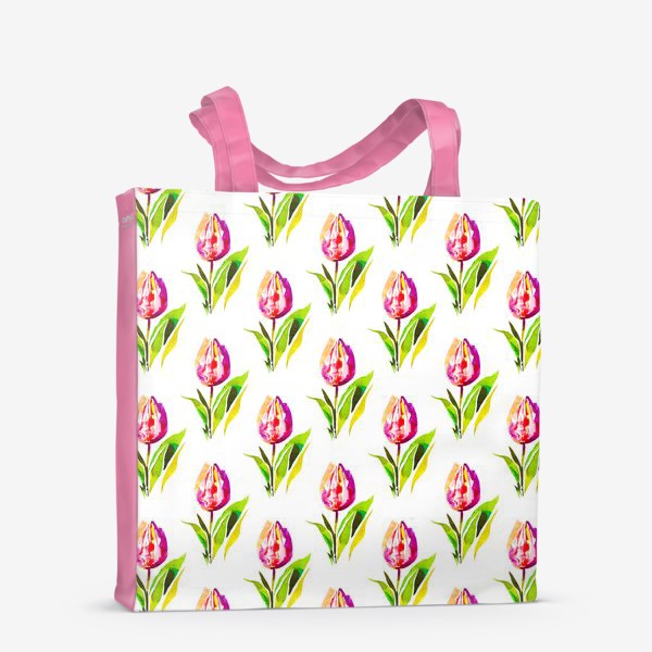 Сумка-шоппер «Розовые тюльпаны»
