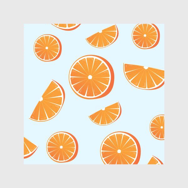 Скатерть «Летний фруктовый паттерн из апельсинов»