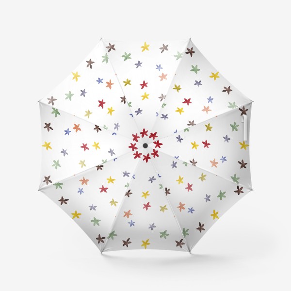 Зонт &laquo;Простые акварельные цветы&raquo;