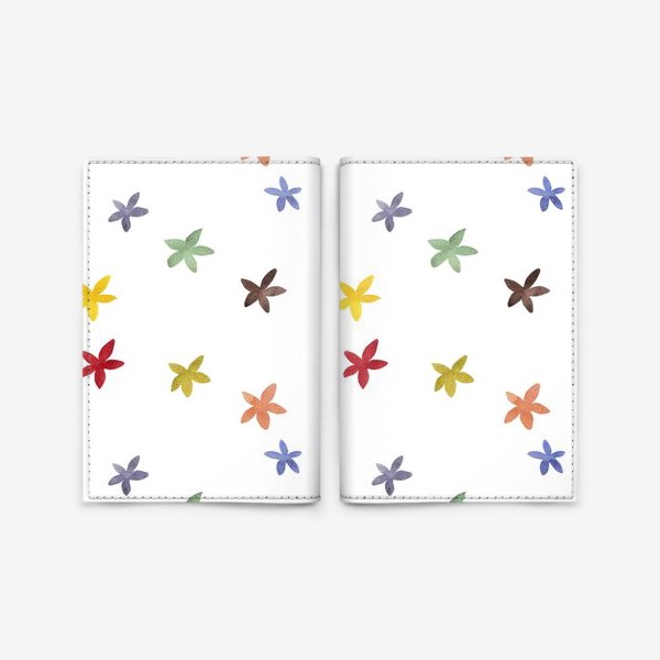 Обложка для паспорта «Простые акварельные цветы»