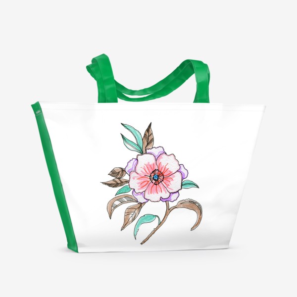 Пляжная сумка «цветочек»