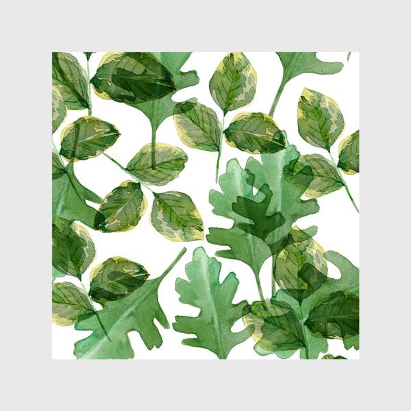 Шторы «зелёные листочки »