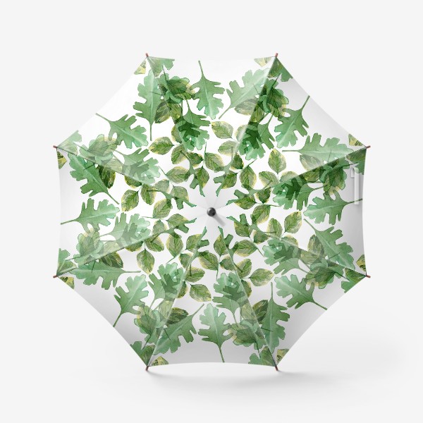 Зонт «зелёные листочки »