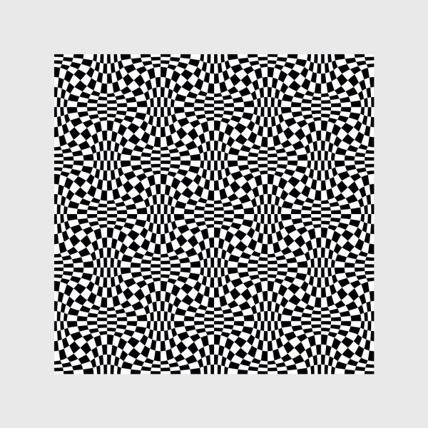 Шторы «Черно-белая иллюзия, волна»