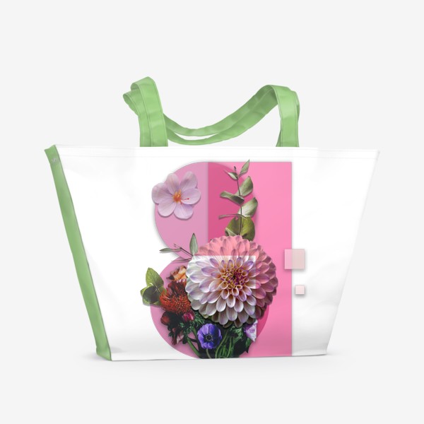 Пляжная сумка «8 Марта Цветы»