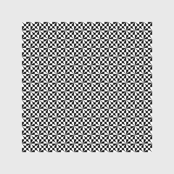 Скатерть «Черно-белая иллюзия, квадраты и цветы»