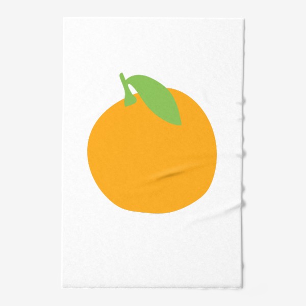 Полотенце «Апельсин в стиле аппликации из бумаги»