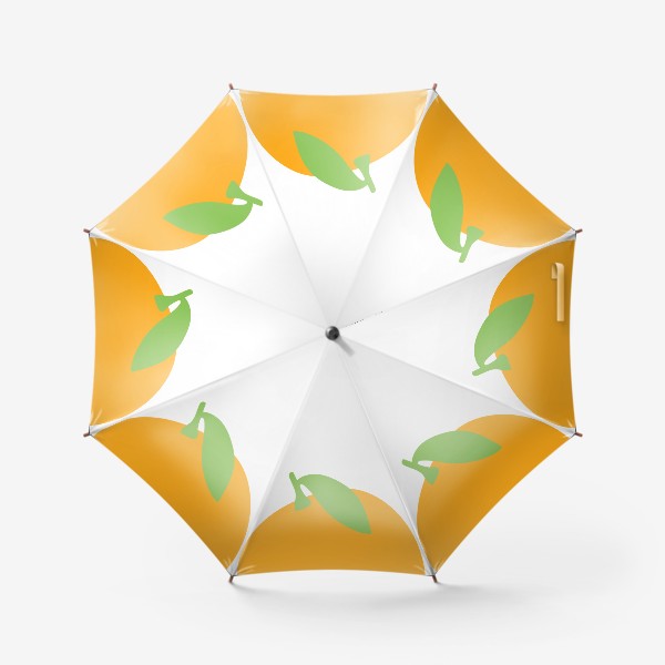 Зонт «Апельсин в стиле аппликации из бумаги»