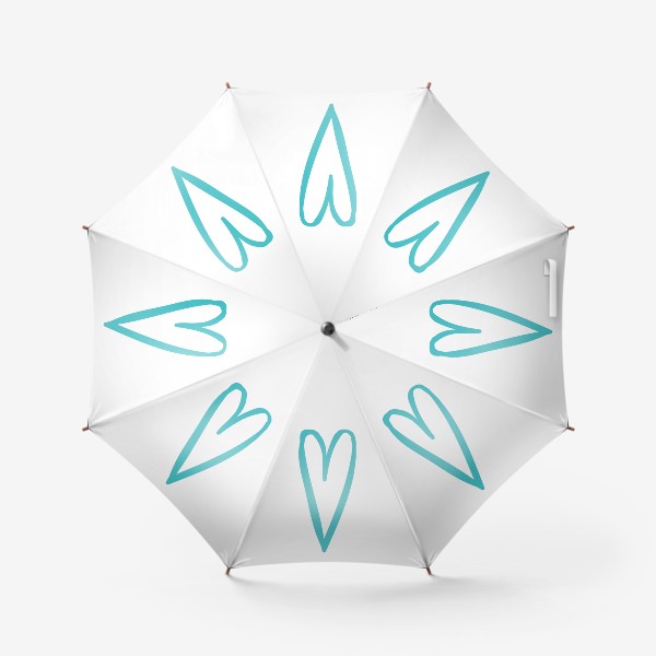 Зонт «Сердце, нарисованное фломастером»