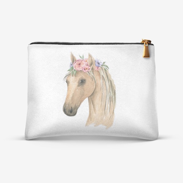 Косметичка «Лошадь в цветах»