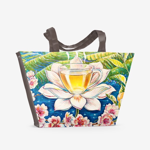 Пляжная сумка «Чашка чая»
