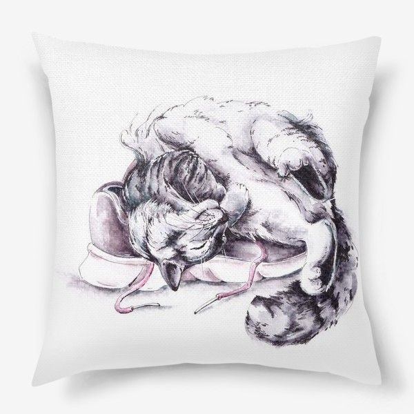 Подушка «Спящая кошка»