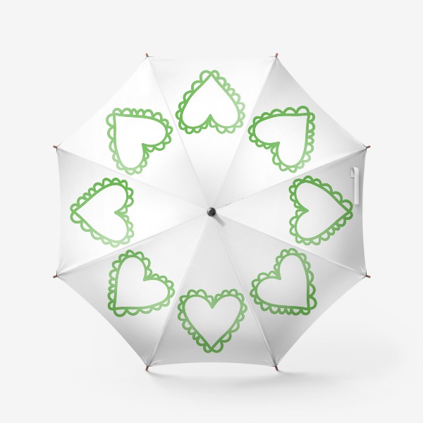 Зонт «Сердце, нарисованное зеленым фломастером»