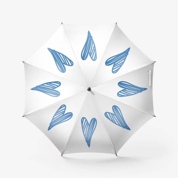Зонт «Сердце, нарисованное синим фломастером»