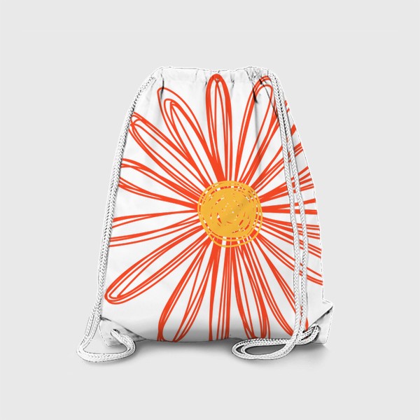Рюкзак «Цветок, нарисованный цветной ручкой»