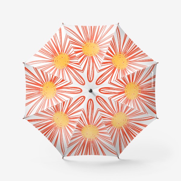 Зонт «Цветок, нарисованный цветной ручкой»