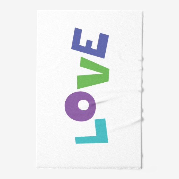 Полотенце «Love. Надпись. Любовь»