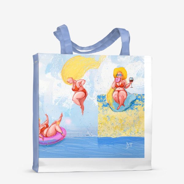 Сумка-шоппер «Девушки на пляже»