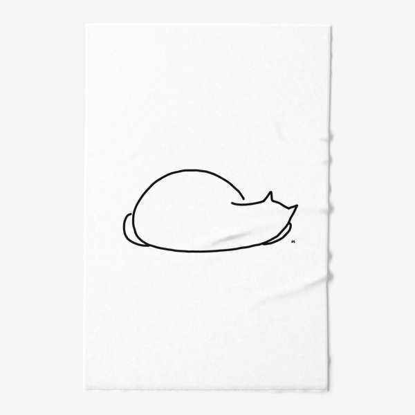 Полотенце «Кот свернулся и спит»