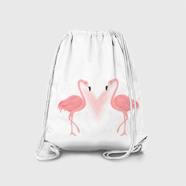 Рюкзак «Любовь розовые фламинго»