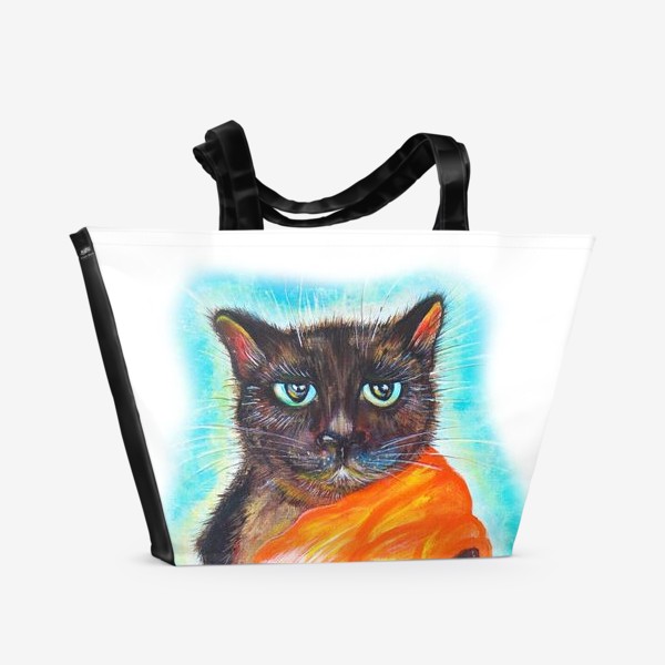 Пляжная сумка «Кот Я больше не Будда»