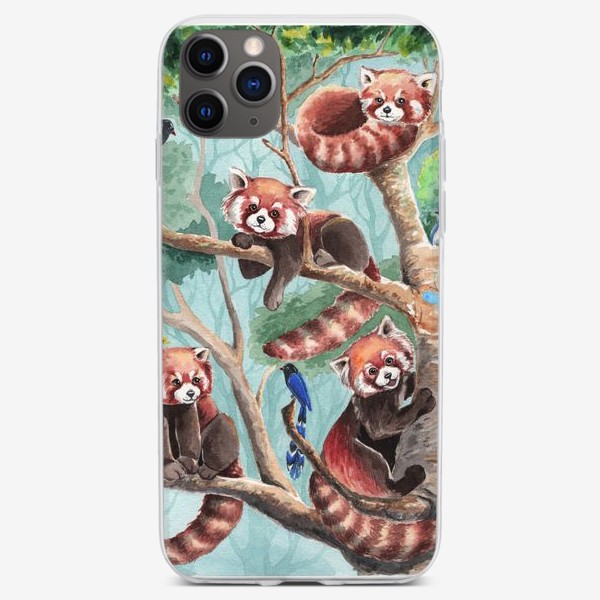 Чехол iPhone «красные панды»
