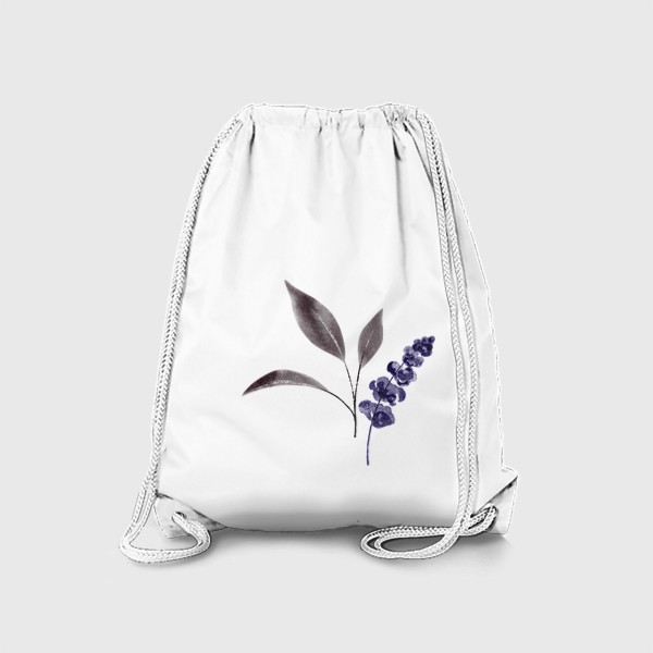 Рюкзак «Готичные благородные темные цветы, красивая минималистичная акварельная композиция в готическом стиле»
