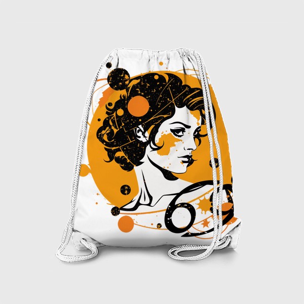 Рюкзак «Девушка Рак - стильный поп-арт с символом созвездия. Знаки зодиака»
