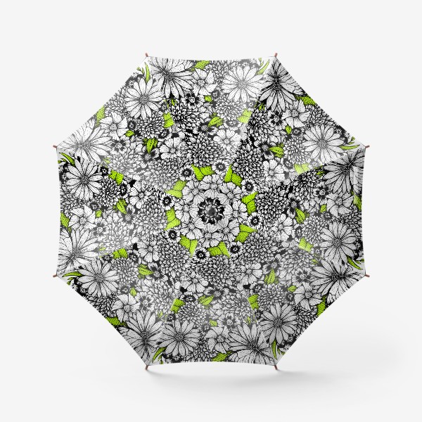Зонт «Цветы и бабочки (Лето, весна, букет)»