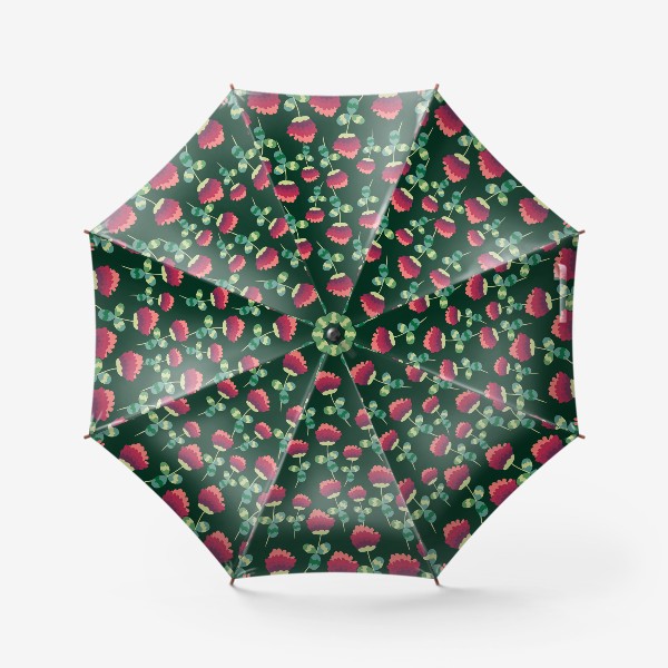 Зонт &laquo;Цветущий клевер паттерн. День св. Патрика, символ удачи&raquo;