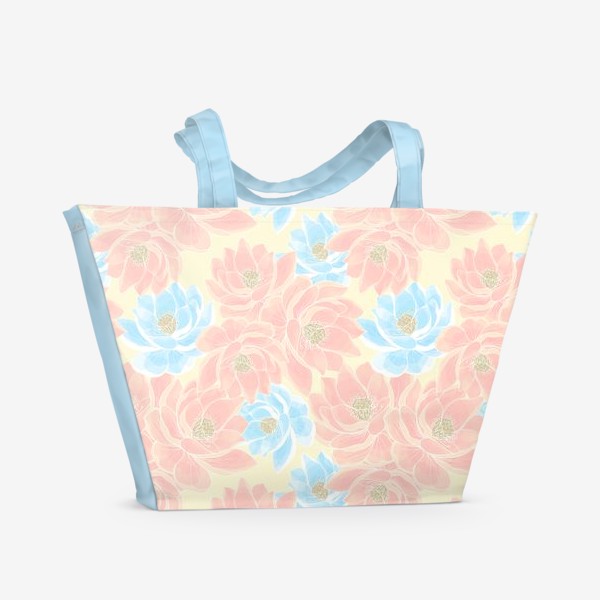 Пляжная сумка «Розовые Лотосы»