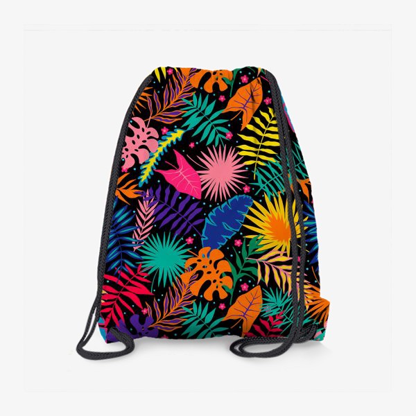 Рюкзак «Яркие тропические листья»