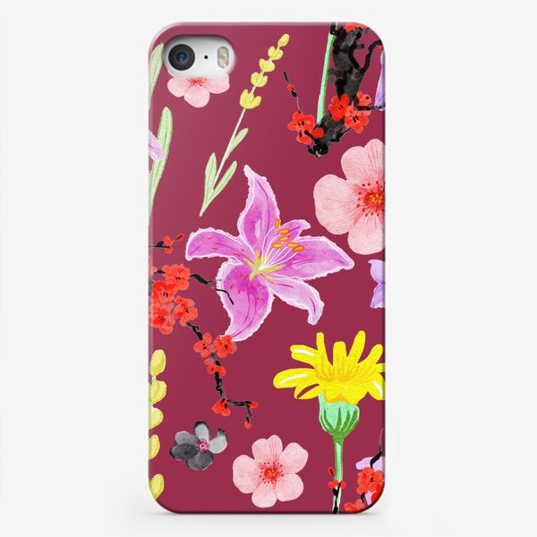 Чехол iPhone «цветы »