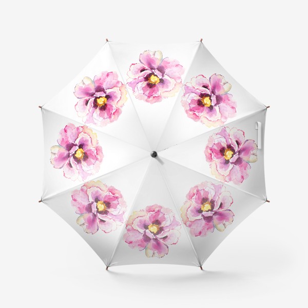Зонт «розовый пион»