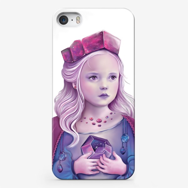Чехол iPhone «Девушка с аметистом»