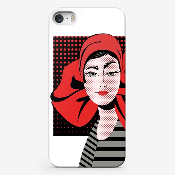 Чехол iPhone «fashion портрет в стиле комикса»