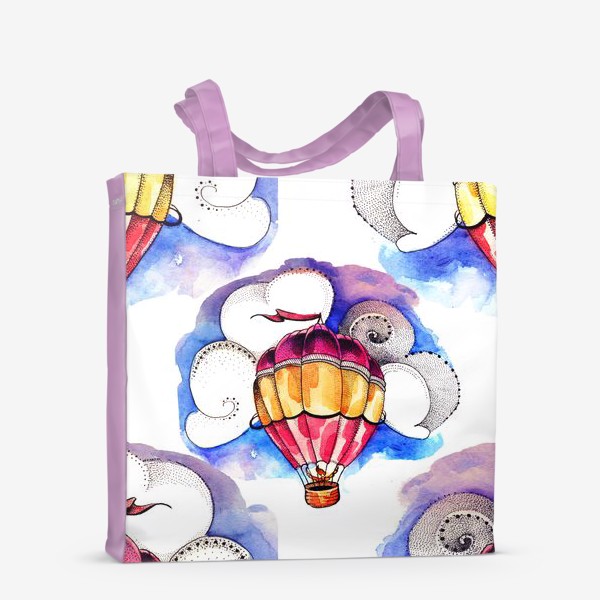Сумка-шоппер «воздушные шары в небе»