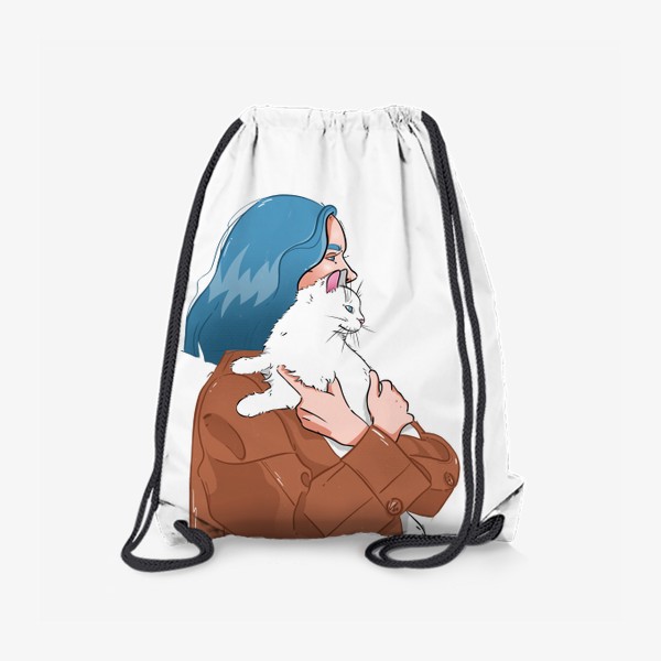 Рюкзак «Девушка с кошкой»
