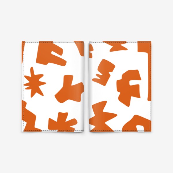 Обложка для паспорта «Оранжевая абстракция»