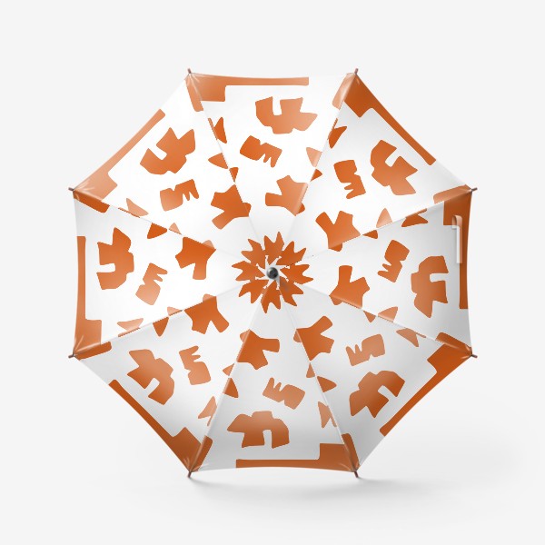 Зонт &laquo;Оранжевая абстракция&raquo;