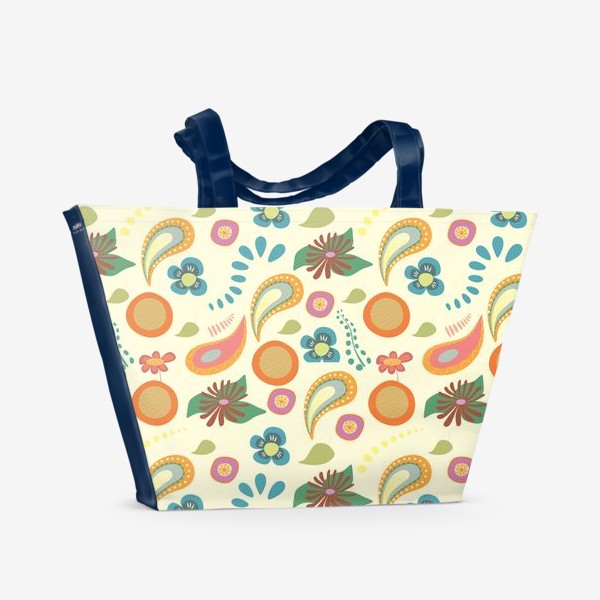 Пляжная сумка «цветочный принт»