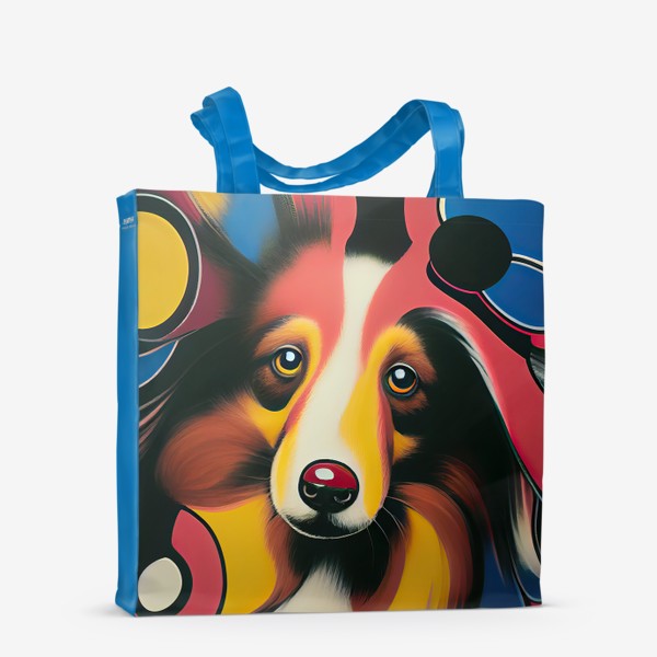 Сумка-шоппер «Собака. Абстрактный поп арт.»