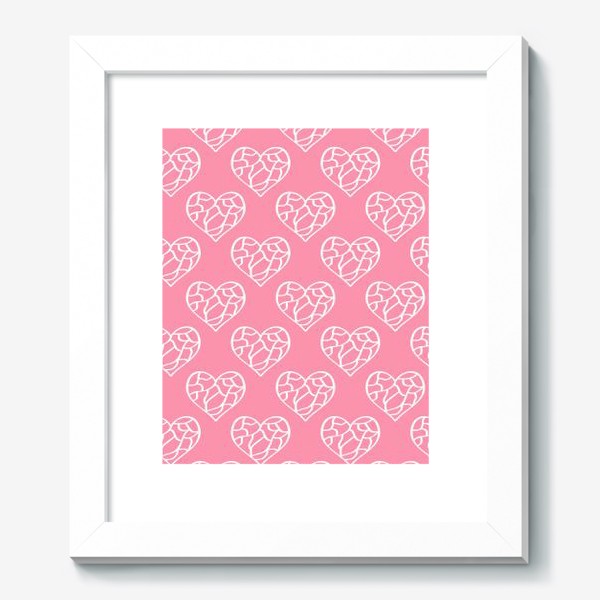 Картина «Сердечки на розовом»