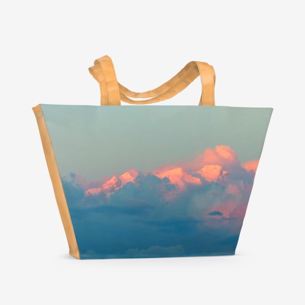 Пляжная сумка «Розовые горы »