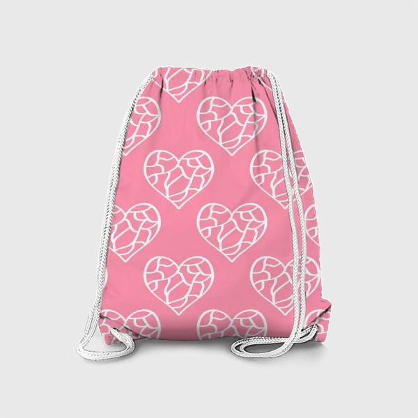 Рюкзак «Сердечки на розовом»
