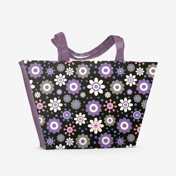 Пляжная сумка «Простые цветочки»